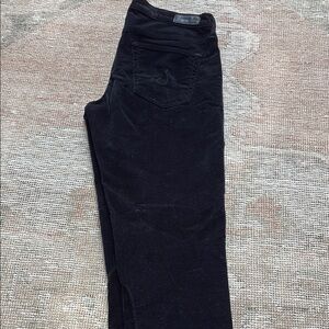 AG Stevie Straight Skinny black corduroy jeans- Sz 29